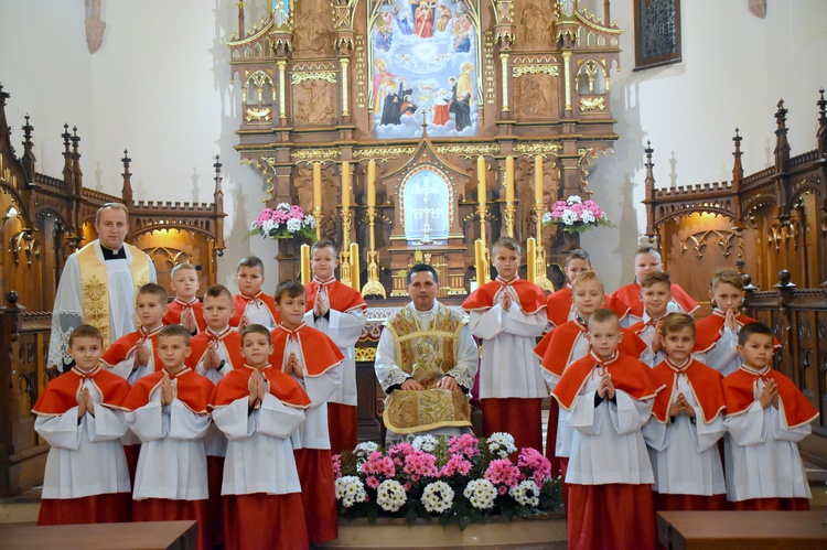 Błogosławieństwo ministrantów w Bobowej