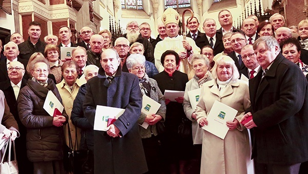 Wyróżnione osoby przyjechały z całej diecezji.