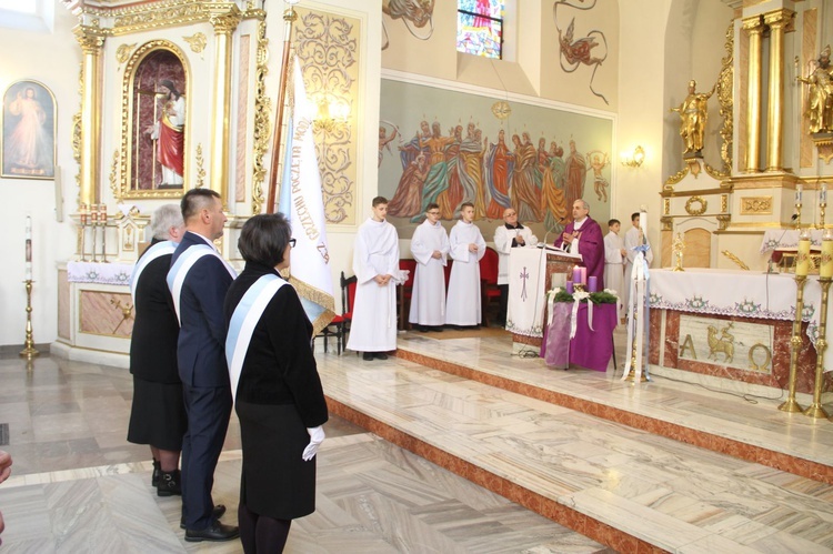 Olszyny. Poświęcenie sztandaru Rycerstwa Niepokalanej