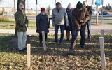 Łopatę pod budowę pomnika wbił m.in. Mieczysław Łuszczyński, więzień okresu stalinowskiego.