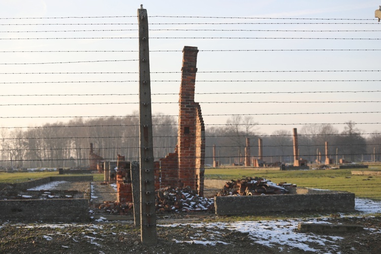 Kanclerz Angela Merkel z wizytą w byłym obozie Auschwitz-Birkenau 