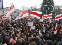 Protesty białoruskiej opozycji przeciwko integracji z Rosją