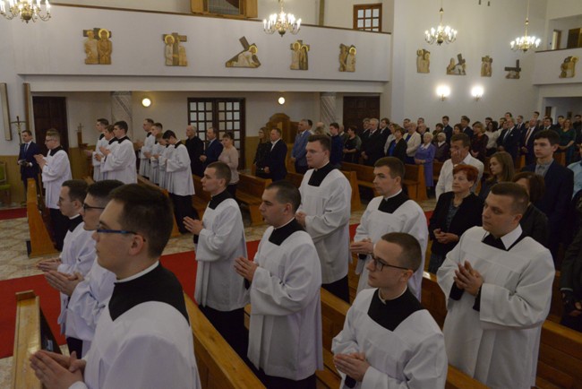 Obłóczyny i posługi w seminarium