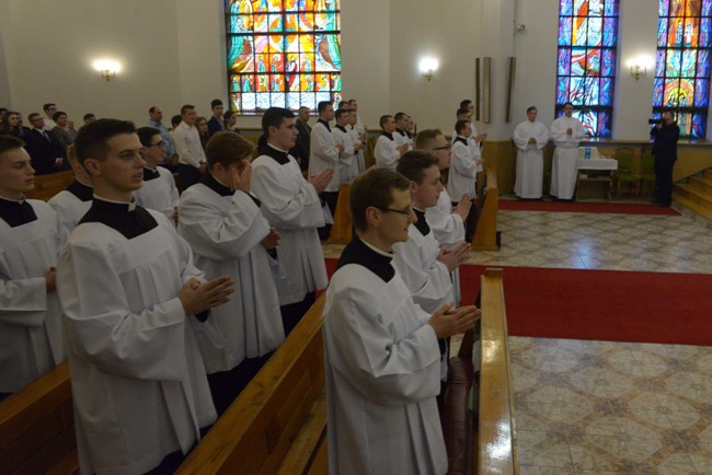 Obłóczyny i posługi w seminarium