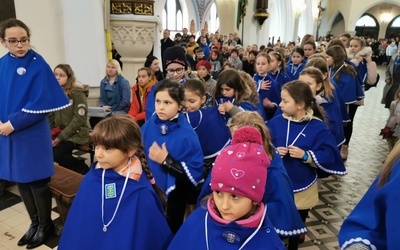 W błękitnych pelerynkach - stroju DSM.