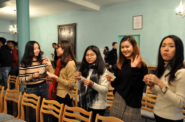 Spotkanie przedświąteczne studentów z zagranicy