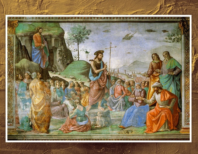 Domenico Bigordi 
zwany Ghirlandaio
KAZANIE  ŚW. JANA CHRZCICIELA
fresk, 1485–1490
kościół Santa Maria Novella Florencja