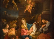„Pokłon pasterzy” Michaela Willmanna z ok. 1682 r. (fragment).