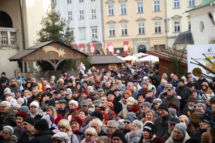 Spotanie opłatkowe na Rynku Głównym 2019