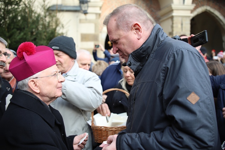 Spotanie opłatkowe na Rynku Głównym 2019