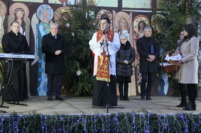 Wigilia na bobowskim rynku