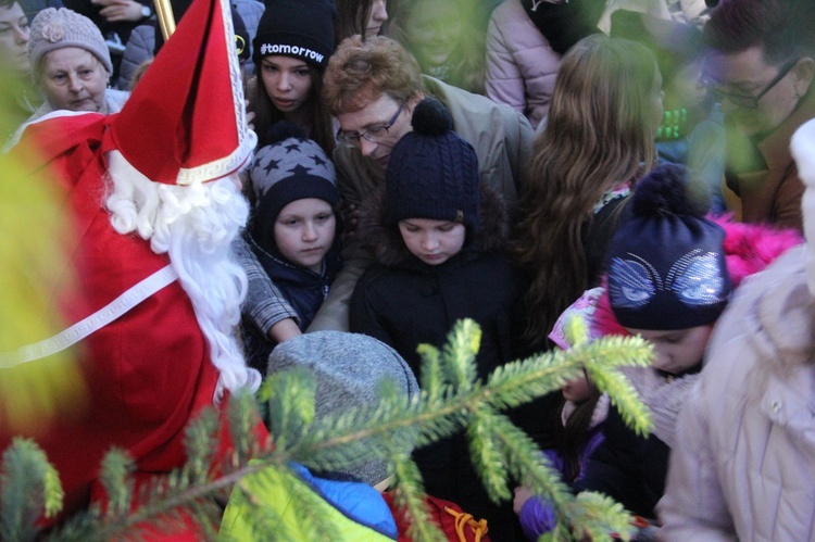 Wigilia na bobowskim rynku