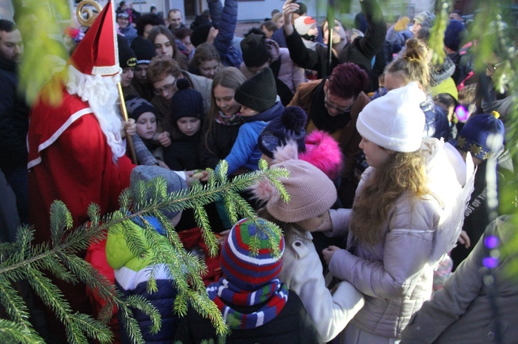 Wigilia na bobowskim rynku