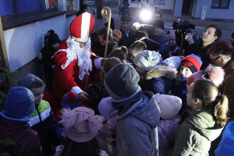 Wigilia na bobowskim rynku