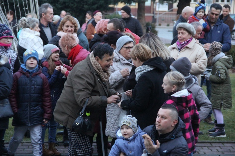 Wigilia na bobowskim rynku