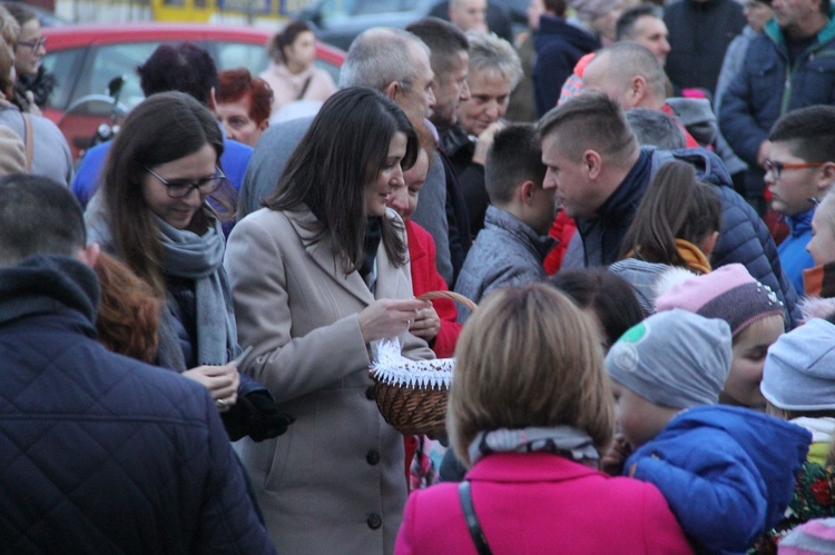 Wigilia na bobowskim rynku