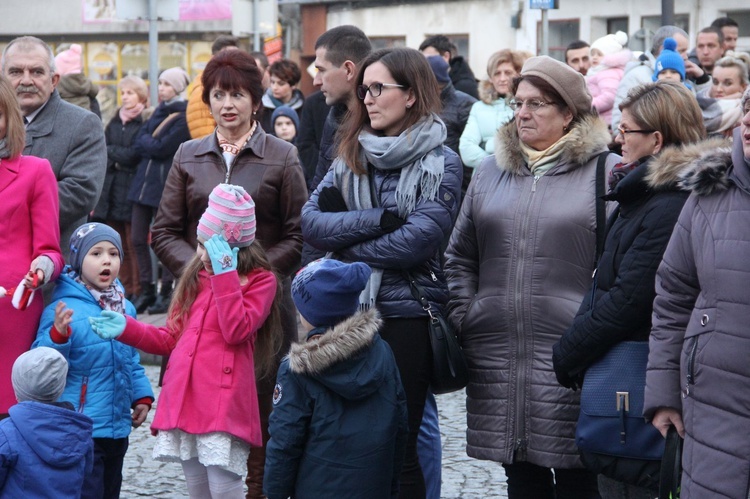 Wigilia na bobowskim rynku