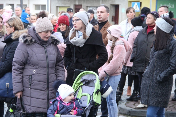 Wigilia na bobowskim rynku