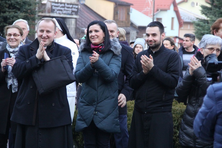 Wigilia na bobowskim rynku