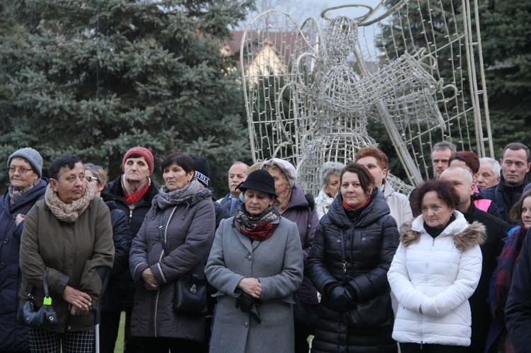 Wigilia na bobowskim rynku