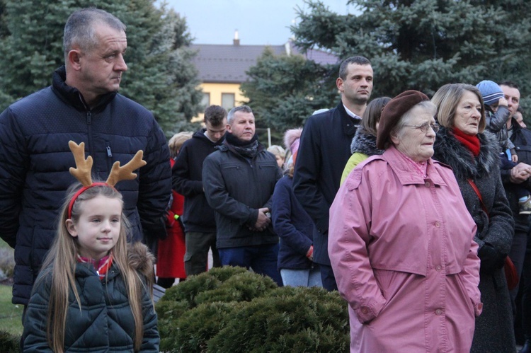 Wigilia na bobowskim rynku