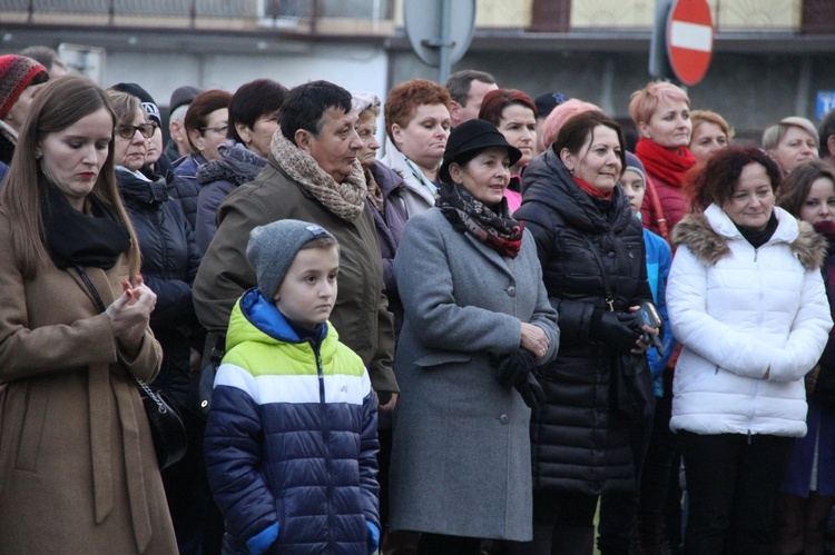 Wigilia na bobowskim rynku