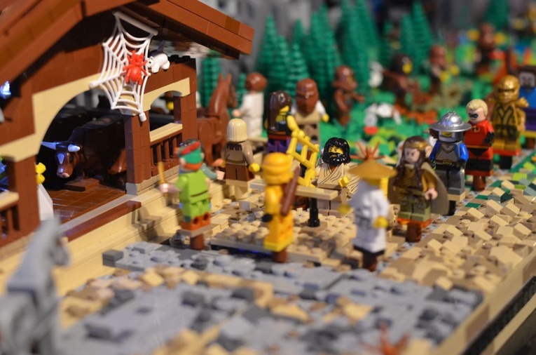 Szopka z klocków lego