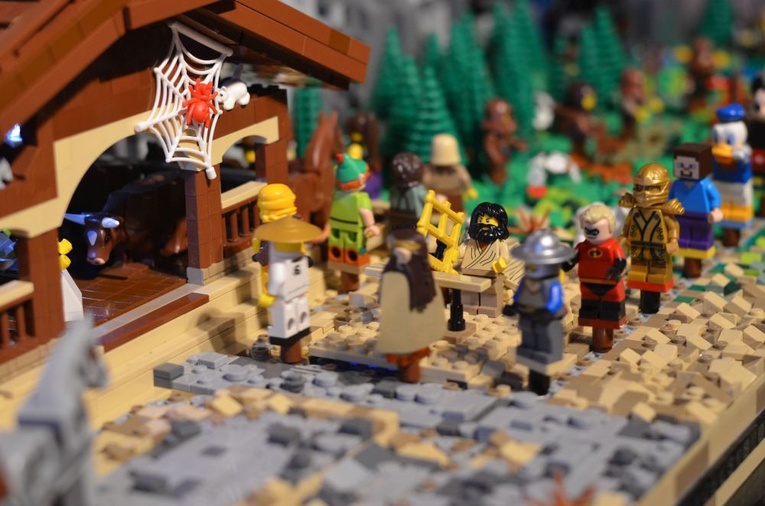 Szopka z klocków lego