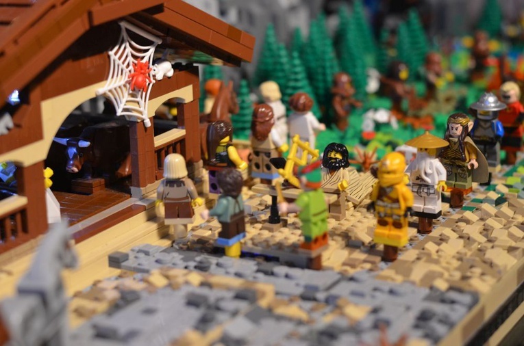 Szopka z klocków lego