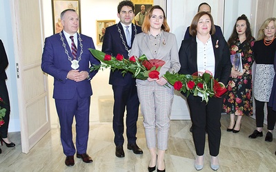 Nagrodzeni pracownicy Muzeum Regionalnego w Stalowej Woli.