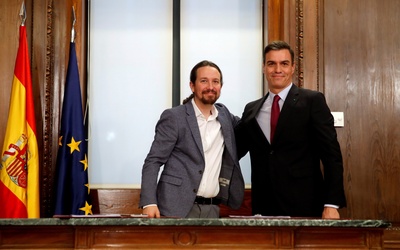 Hiszpańscy socjaliści zawarli umowę ze skrajnie lewicową Unidas Podemos ws. koalicyjnego rządu
