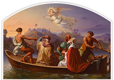 Joseph Binder "Trzej Królowie w drodze do Betlejem", olej na płótnie, 1846 r. kolekcja prywatna
