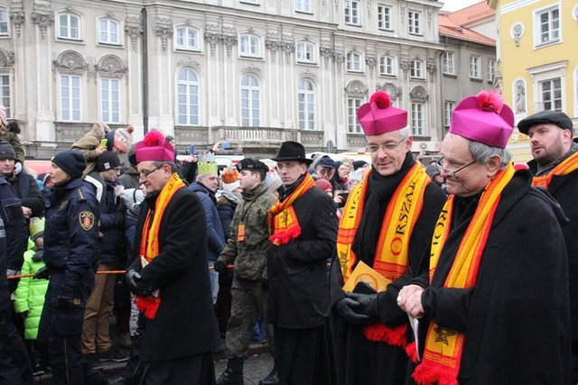 Orszak Trzech Króli na ulicach Warszawy 