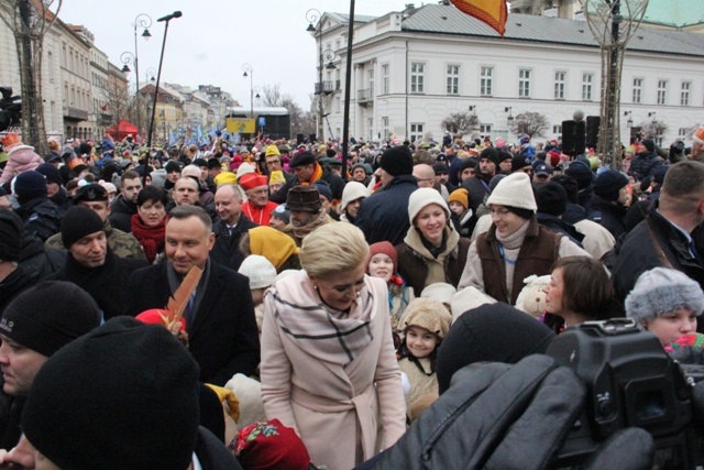 Orszak Trzech Króli na ulicach Warszawy 