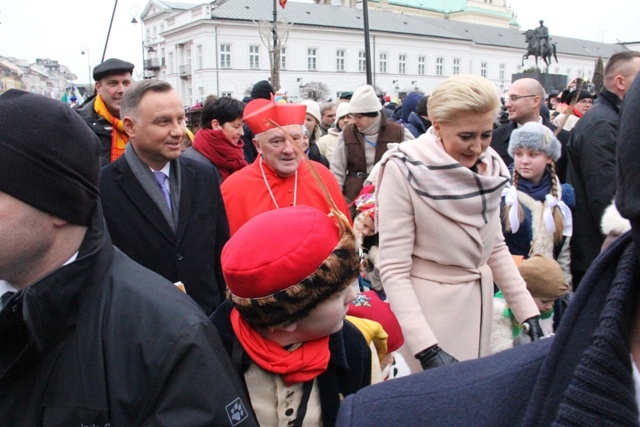 Orszak Trzech Króli na ulicach Warszawy 