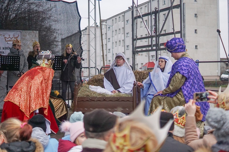 Uliczne jasełka na ulicach Skwierzyny