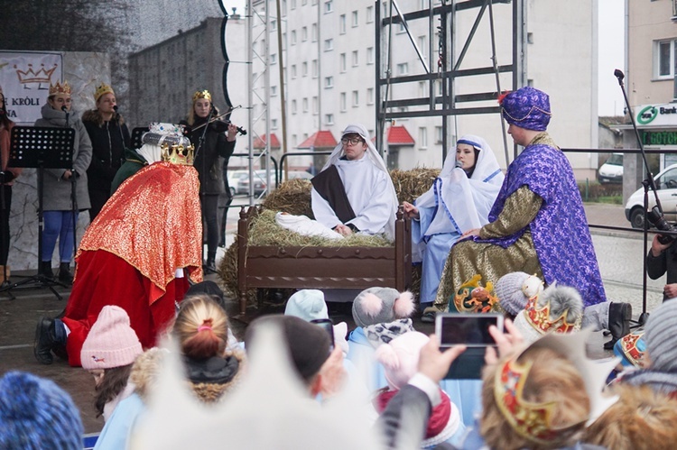 Uliczne jasełka na ulicach Skwierzyny