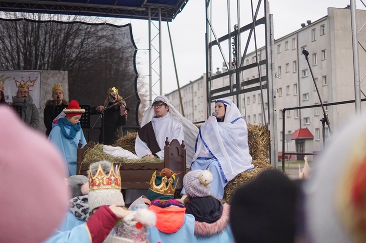 Uliczne jasełka na ulicach Skwierzyny