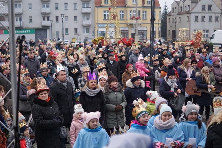 Uliczne jasełka na ulicach Skwierzyny