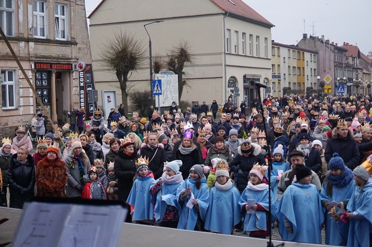 Uliczne jasełka na ulicach Skwierzyny