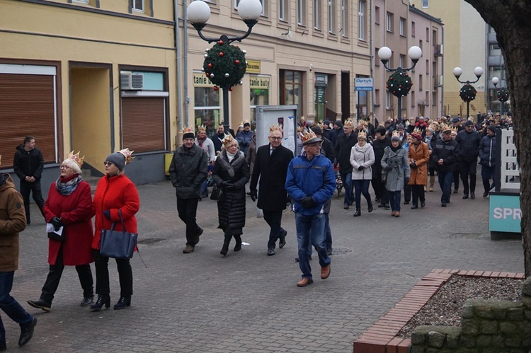 Uliczne jasełka na ulicach Skwierzyny