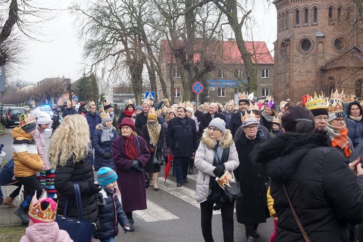 Uliczne jasełka na ulicach Skwierzyny