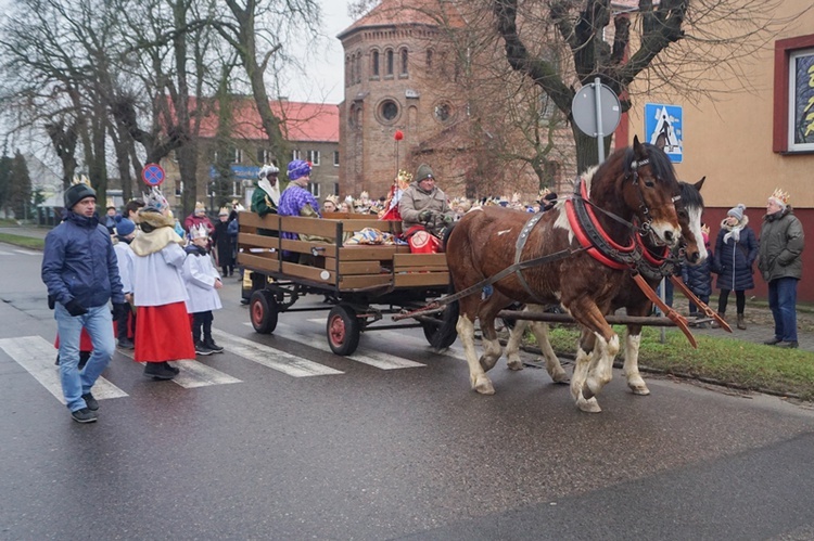 Uliczne jasełka na ulicach Skwierzyny