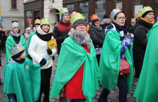 Orszak Trzech Króli w Bielsku-Białej 2020, cz. 1 - na trasie