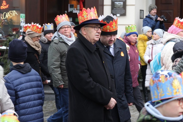 Orszak Trzech Króli w Bielsku-Białej 2020, cz. 1 - na trasie