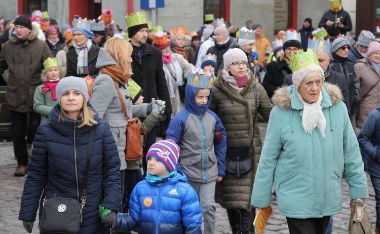 Orszak Trzech Króli w Bielsku-Białej 2020, cz. 1 - na trasie