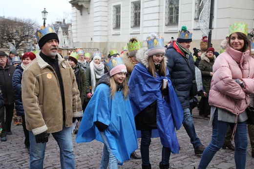 Orszak Trzech Króli w Bielsku-Białej 2020, cz. 1 - na trasie