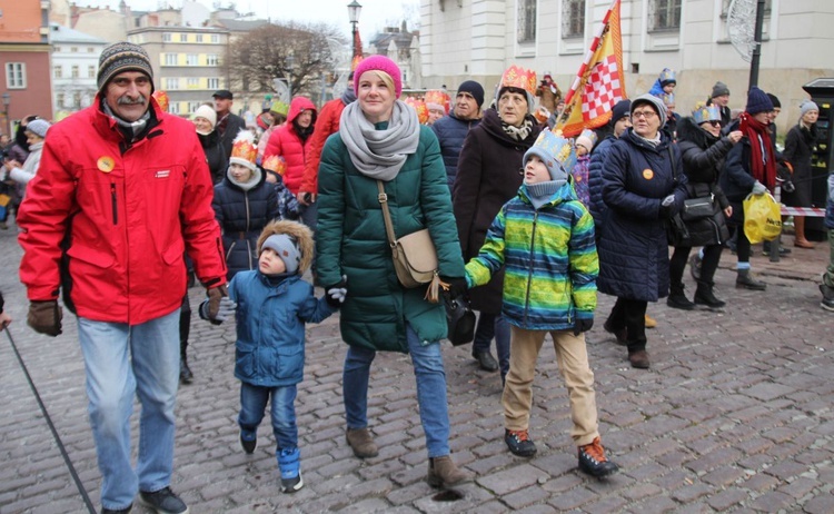 Orszak Trzech Króli w Bielsku-Białej 2020, cz. 1 - na trasie