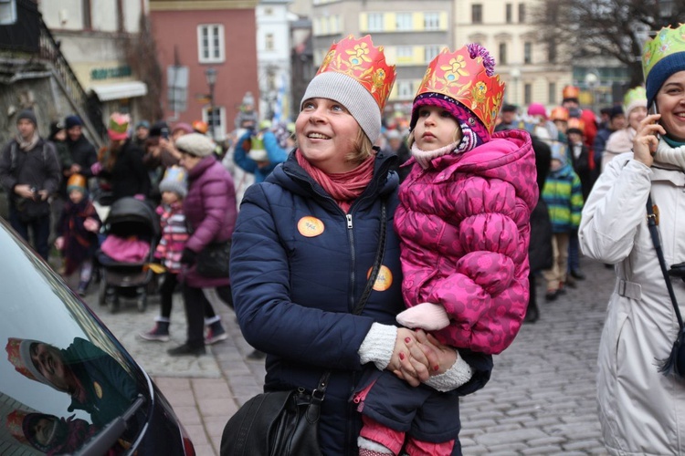 Orszak Trzech Króli w Bielsku-Białej 2020, cz. 1 - na trasie