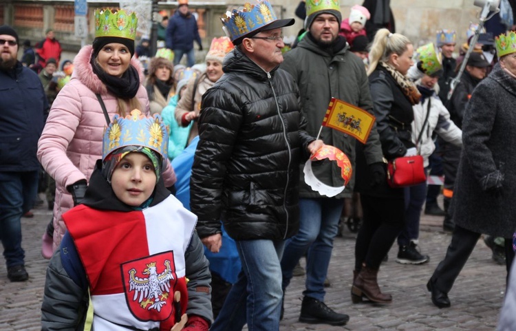 Orszak Trzech Króli w Bielsku-Białej 2020, cz. 1 - na trasie